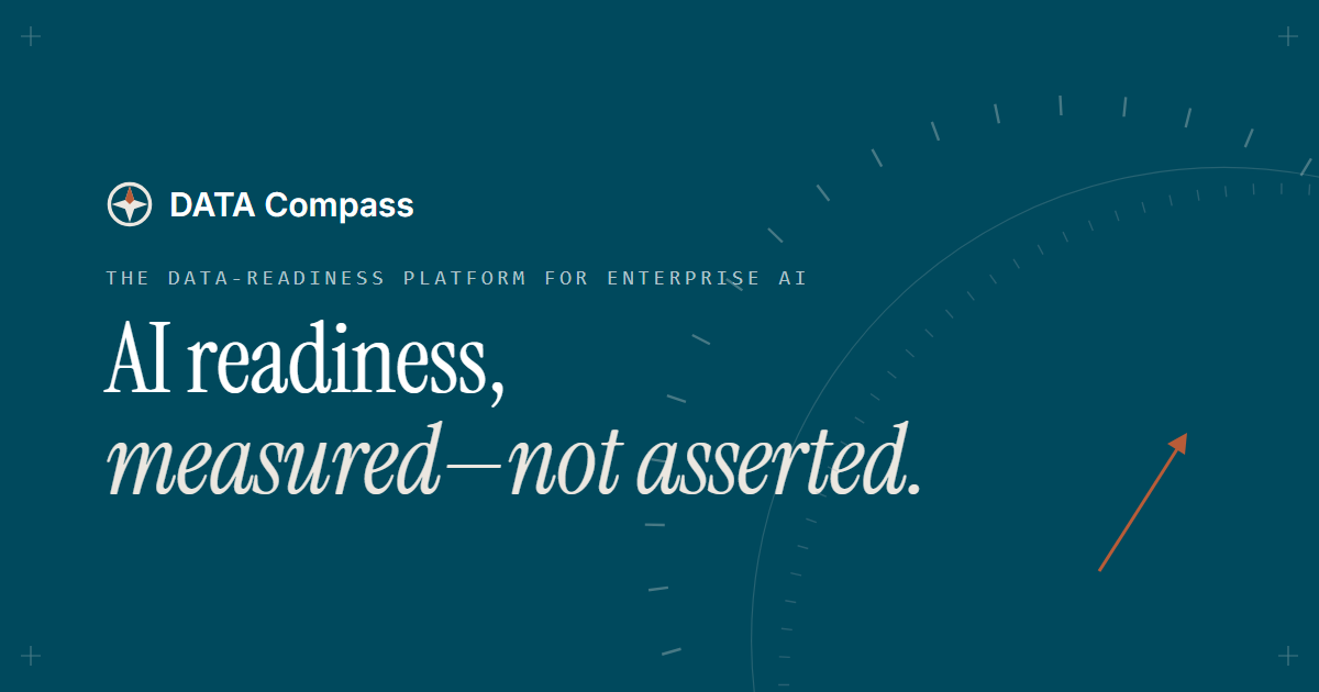 DATA Compass · The data-readiness platform for enterprise AI